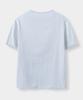 Yujen Small Logo Punched Short Sleeve T-Shirt_Blue