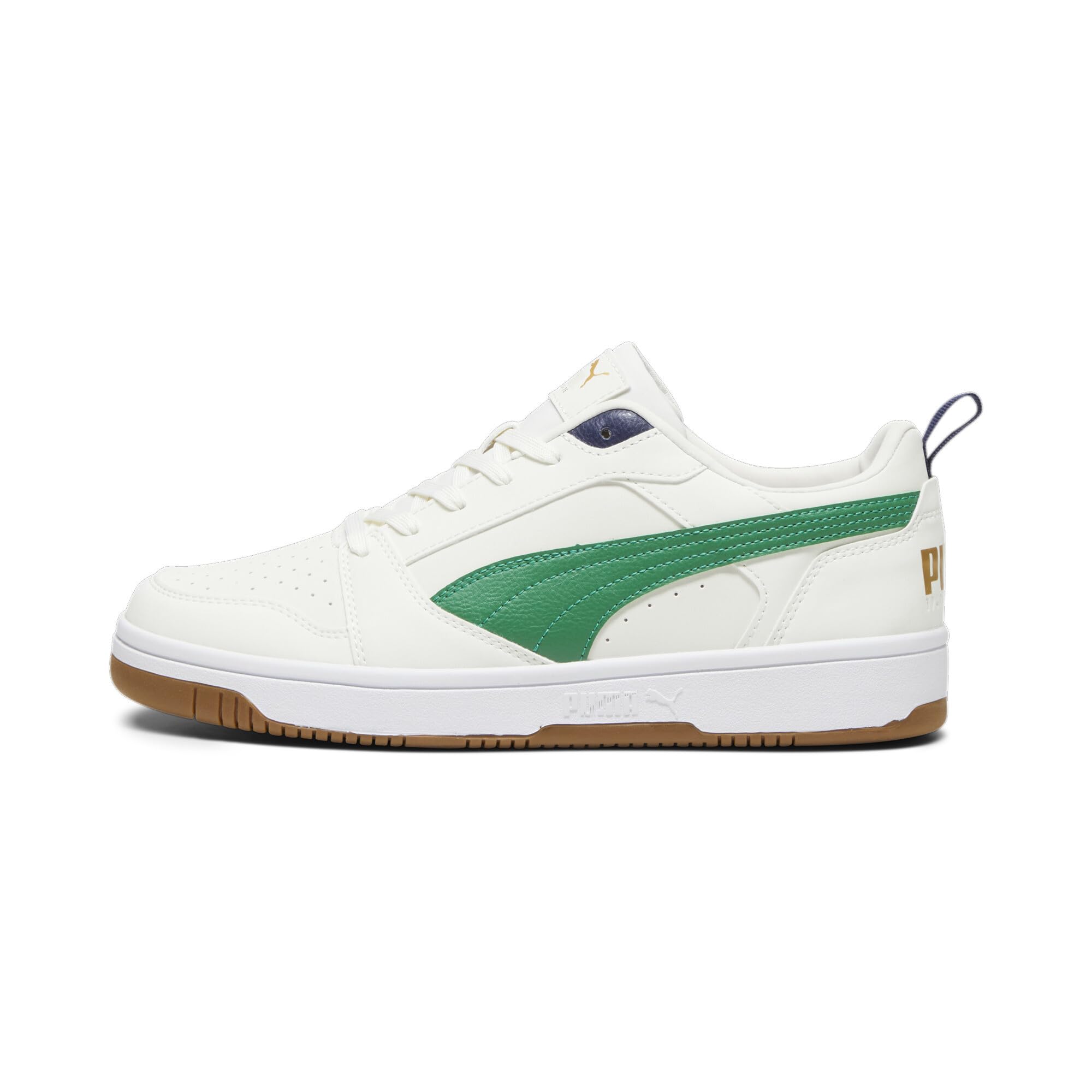

PUMA Rebound V6 Low 75 Years Sneakers 392484 Warm Green White/Archive Navy/Gold (02)