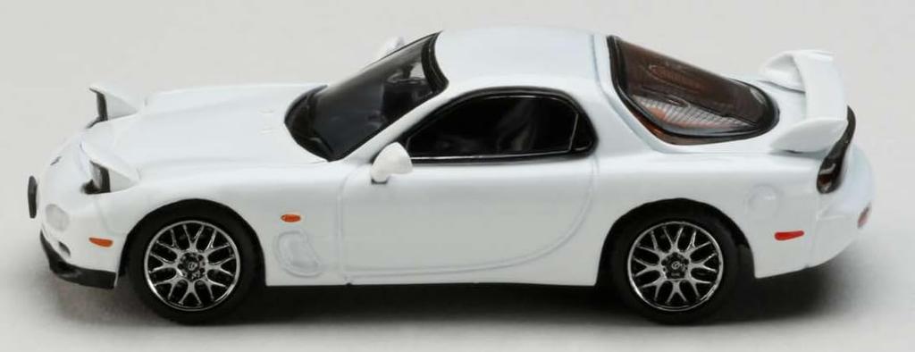 HJ64 Scale Infini TYPE RS Custom Version Pure White Finished Product 1/64 RX-7 (FD3S)