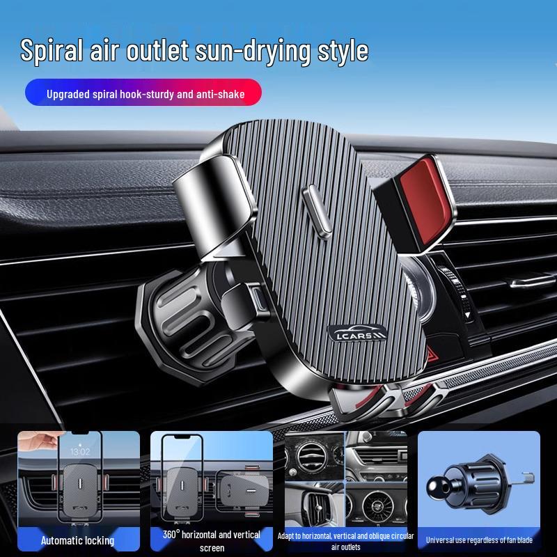 2026 Universal Car Air Vent Phone Mount, Extended Version with Hook for Navigation Support