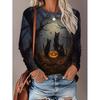 Womens Long Sleeve Crew Neck T-Shirt With 3D Flamingo Print Soft Milk Silk Fabric Loose Fit Casual 2025