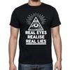 Real Eyes Realise Real Lies Illuminati Triangle T Shirt Mens Womens Tees Top Tee
