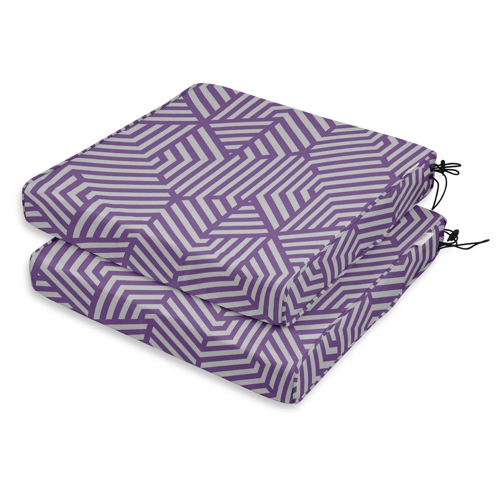 Vargottam Perfect Outdoor Indoor Square Corner Seat Cushions Water-Resistant Lounge Chair 18.5" X 16" Home Office Patio Furniture