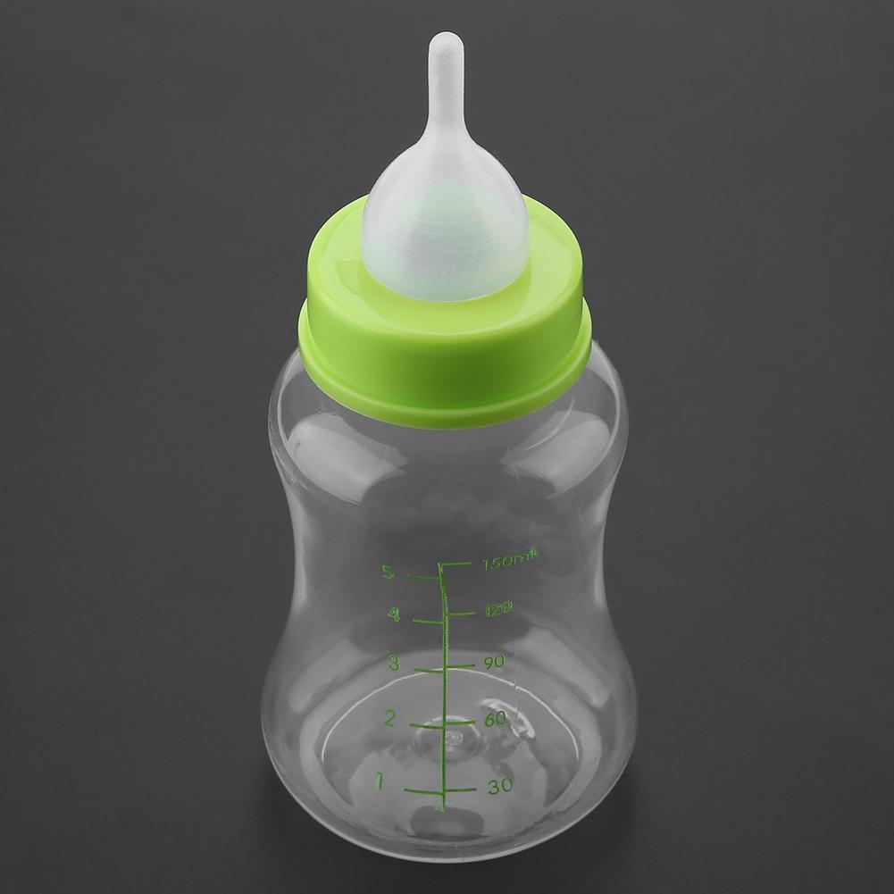 4pcs  Set Silicone Transparent Durable Milk Bottle Feeder for Pet Dog Cat 60ml