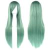 80cm Colorful Long Straight Cosplay Wig for Women European and American Anime Style Synthetic Hair