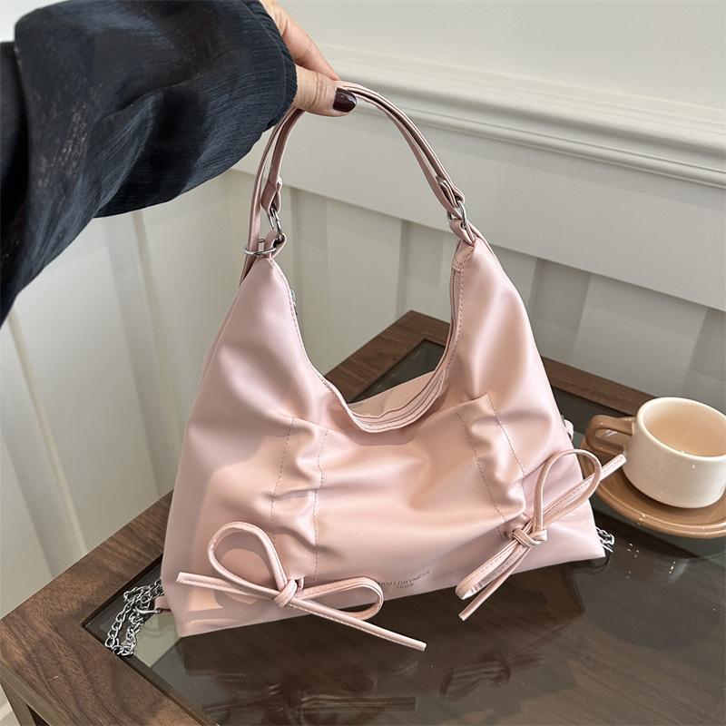 Женские сумки-тоут с завязками и бантом из искусственной кожи — фото 6