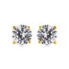 Luxenter 925 Sterling Silver Earrings with Bright Rhodium Zirconia Finish - Basic