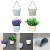 Hanging Small Iron Bucket Decorative Plant Pots Plant Hanging Pots Wall Hanging Indoor Flower Basket Metal Flower Pots