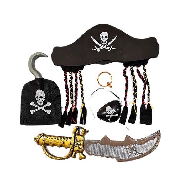 Adult Unisex Caribbean Pirate Costume - Non-Woven Fabric