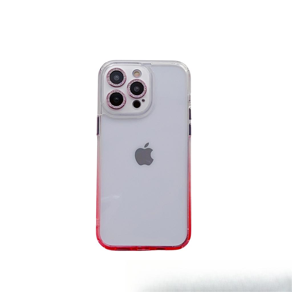 Flash Diamond Lens Film Is Suitable for Apple 14promax Phone Cases, IPhone13 Gradient 12 Creative 11 Transparent Hard Case