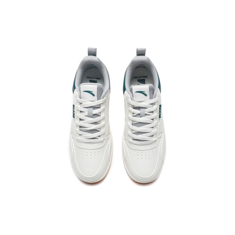 Anta Lifestyle Series Synthetic Leather Fabric Retro Trend Casual Non-Slip Wear-Resistant Shock Absorption Low-Top Skate Shoes 912138012-7