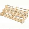 Top Quality Wooden Paint Rack Organizer for Pigment Bottles and Art Supplies Display Shelf Compact Storage for Crafting