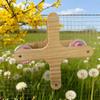 Accesorio para Jaula Percha Giratoria 360° para Pájaros Madera DIY Interactiva Colgante Resistente al Desgaste Parque de Juegos para Loros Juego para Pájaros