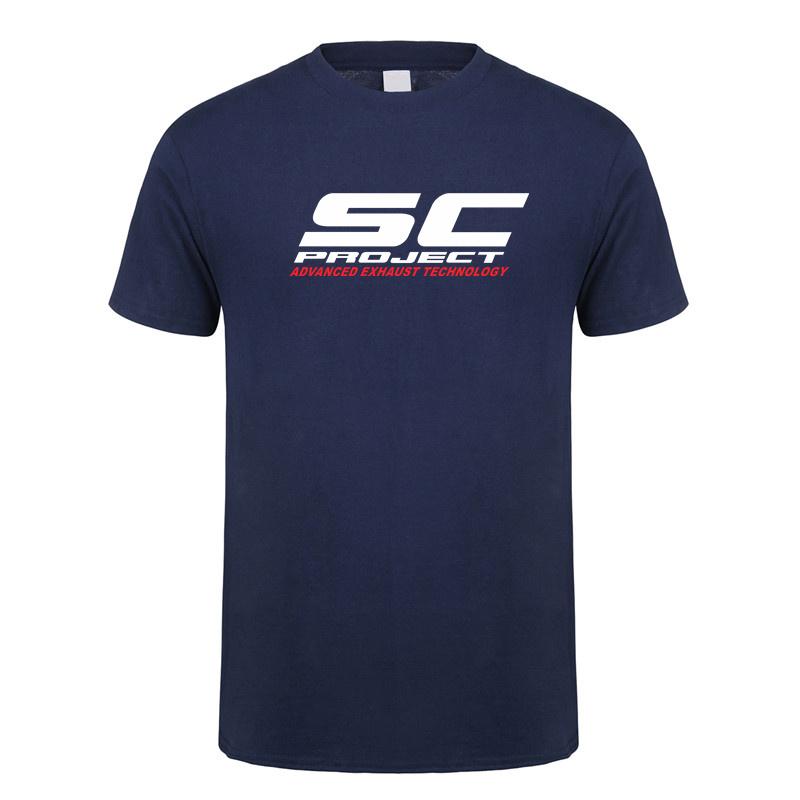 Letní pánské bavlněné tričko s krátkým rukávem SC Project Pánské dárky Motocyklový top