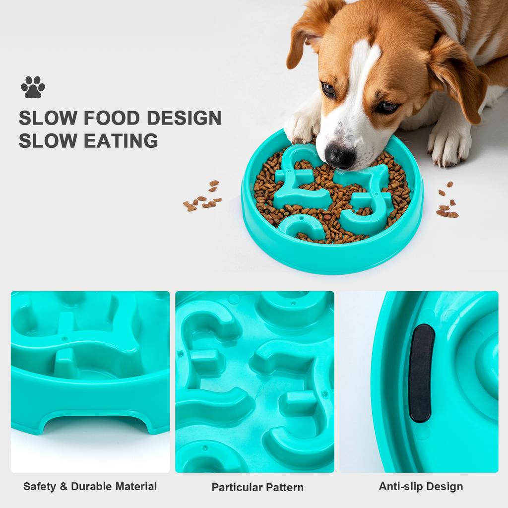 Dog Cat Slow Food Feeder Bowl Anti Choking Bowl Puppy Slow Eating Feeder Dishes Prevent Obesity New Product Variety Pet Supplies