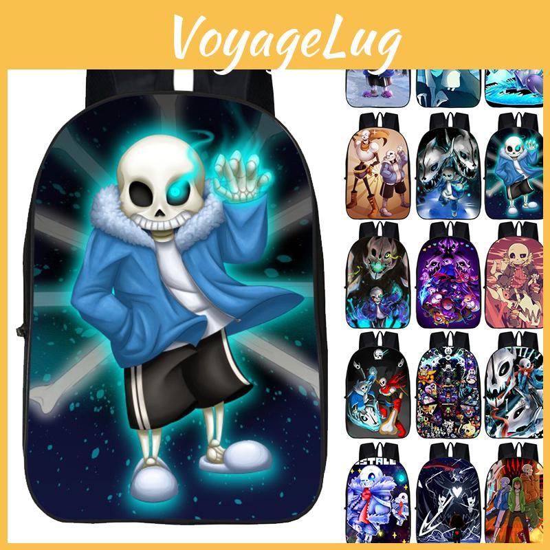 Zaino Trendy Undertale Sans Per Bambini Con Spallacci Imbottiti Regolabili E Ampio Spazio