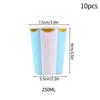 10Pcs CampingPicnic Tableware Set Disposable Paper Dishes Plate Cup Outdoor Camping Accessories Portable Cutlery