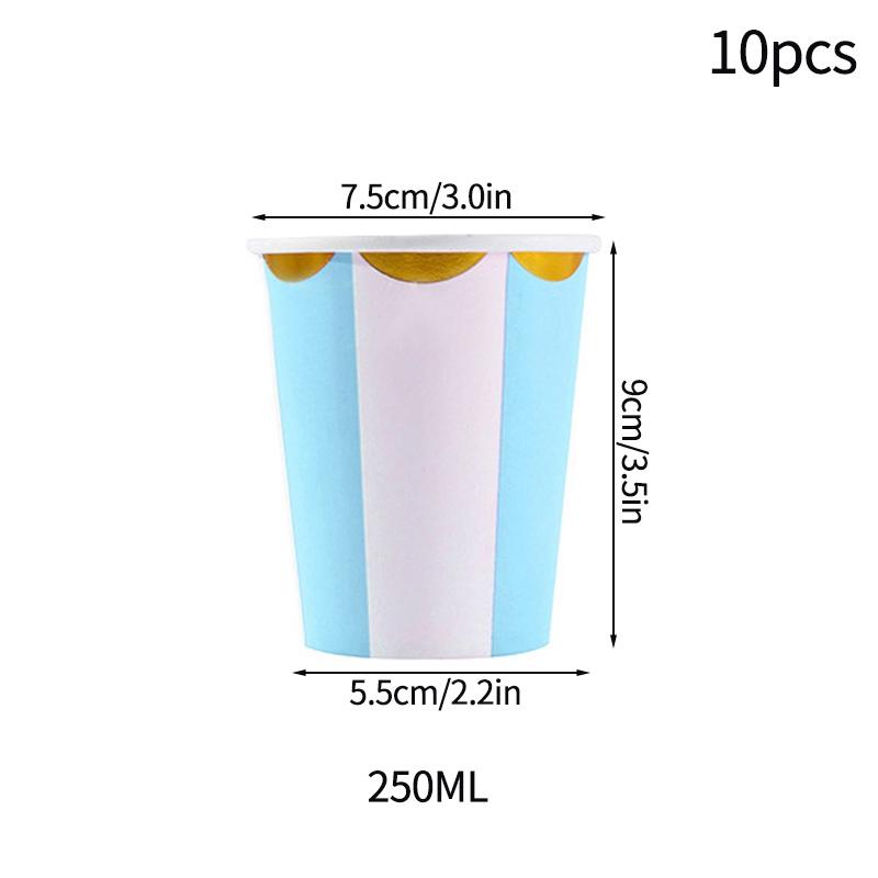 10Pcs CampingPicnic Tableware Set Disposable Paper Dishes Plate Cup Outdoor Camping Accessories Portable Cutlery
