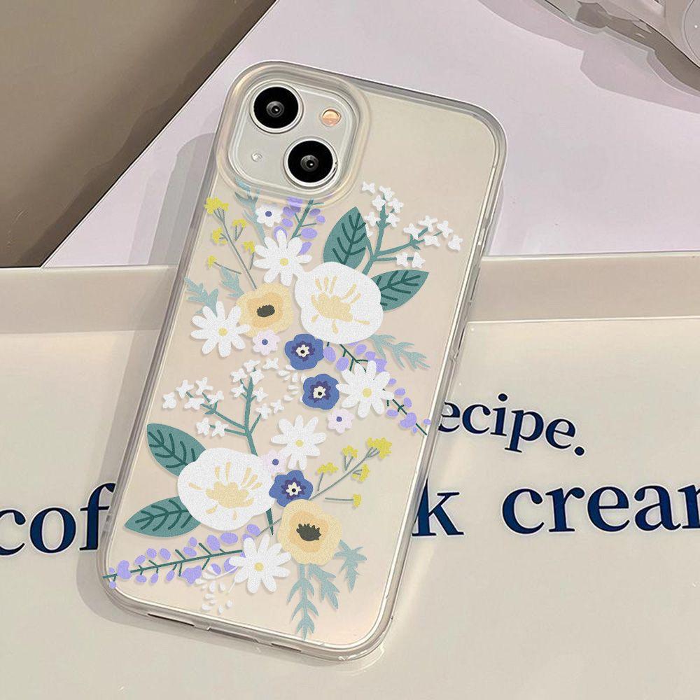 Retro Flower for iPhone17promax Apple 16 Matte Large Hole Mobile Phone Case 14/15 Anti-drop 17