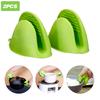 2pcs Mini Oven Mitts Silicone Mitt Cooking Pinch Mitts Heat Insulation Heat Resistant Finger Protector Pinch Grip