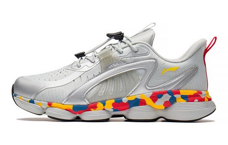 Li Ning YOUNG Low top Kids Running Shoes Silver Gray YKFS088-1 39
