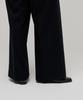 MUSINSA STANDARD WOMAN Women'S Wool Flannel Two-Tuck Wide Slacks [Black]