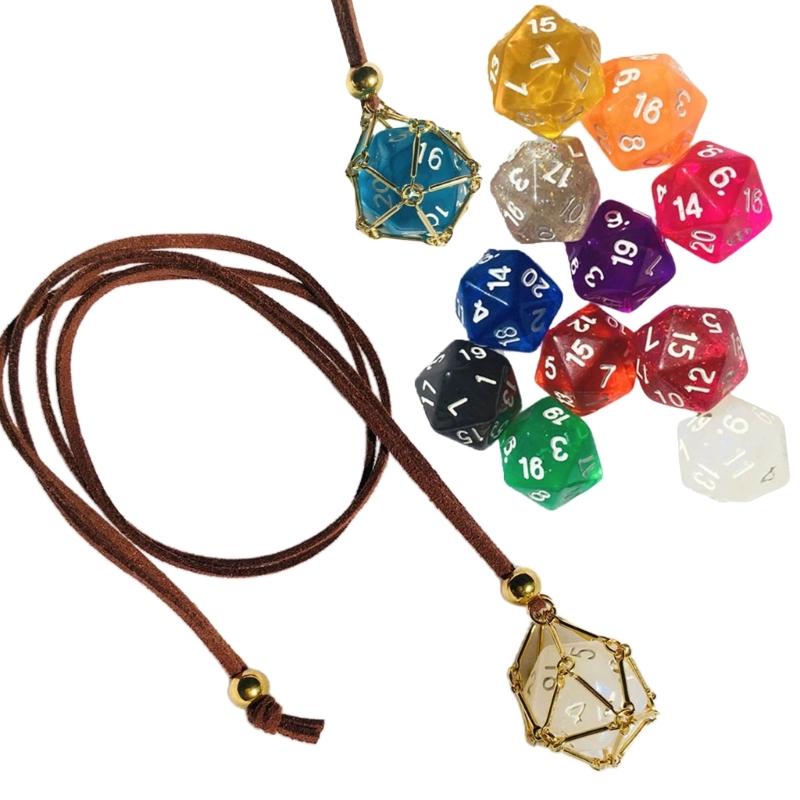 Trendy Cage Holder Necklace with Interchangeable Crystal Rope Pendant Fashionable Crystal Stone Accessory for Women