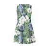 Women's Casual Fashion V-neck Sleeveless Floral Print Side Pocket Dress
