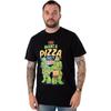 TEENAGE MUTANT NINJA Turtles Mens Black You Want A Pizza This Short Sleeved T-Shirt