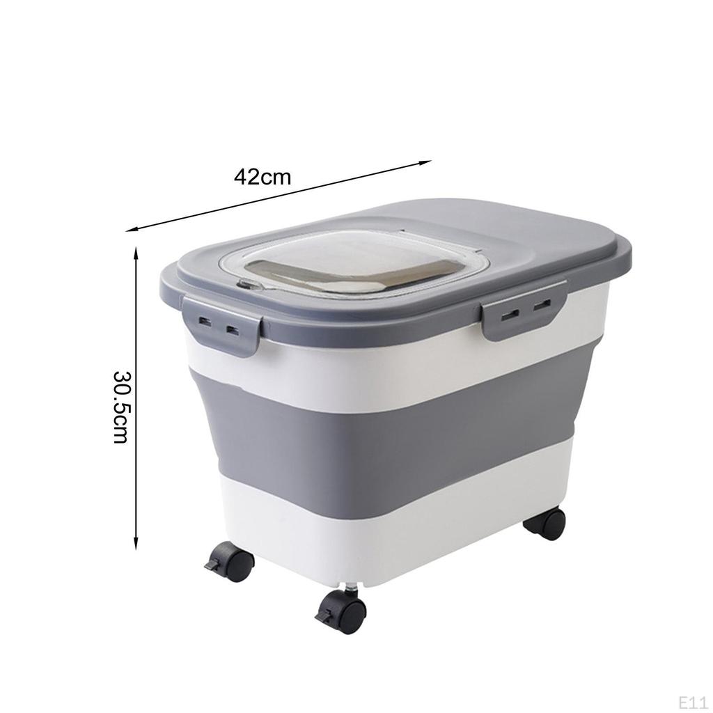 Cat Food Storage Container Box Organizer Large Leakproof Grains Rice