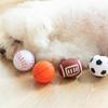 Dog Toys Squeak Sound Dog Ball Rubber Rubgby Football Basketball Interactive Toys For Dogs Small Medium Large Pets Toy Supplies