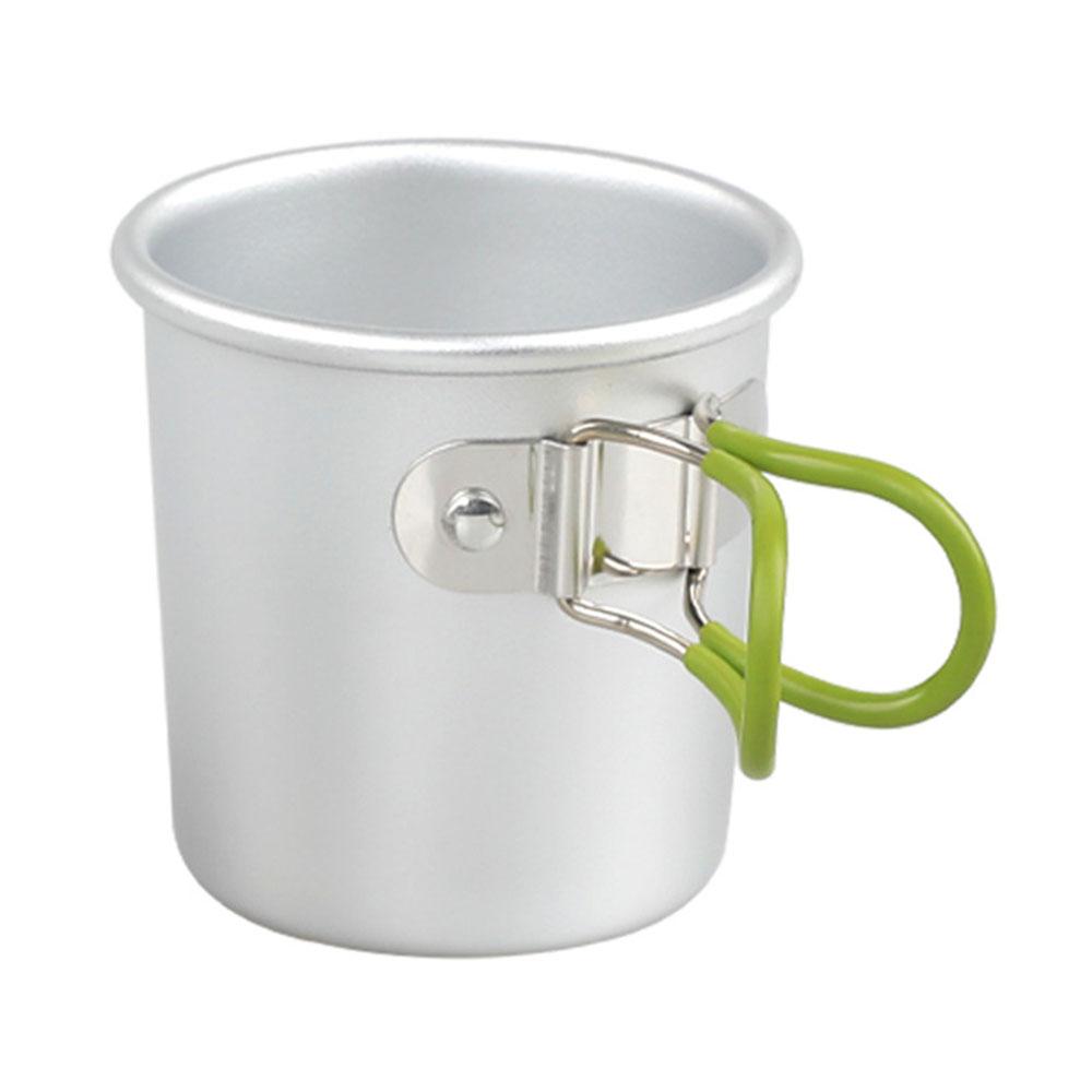 

Кемпінгова кружка з алюмінієвого сплаву Портативна чашка для кави Чашка для напоїв (Не містить BPA, не сертифіковано FDA) Green
