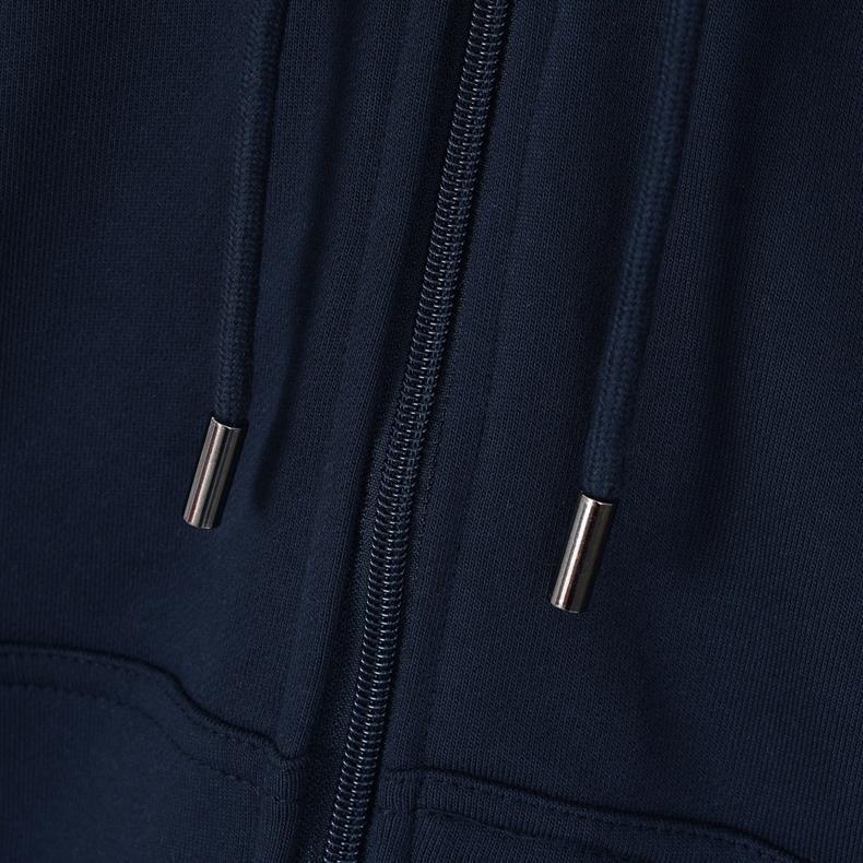 Trendy Unisex Embroidered Zipper Hoodie Cardigan: Casual Versatile Fashion