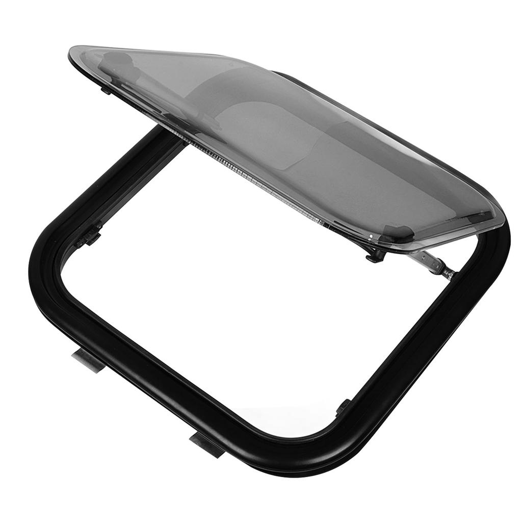 RV Window With Blackout Curtain 75° Opening Angle H500mm W500mm Cutout Push Out Window for RV Camper