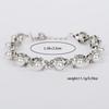 Fashion Metal Cross Pearl Diamond Bracelet Female, Silver Bride Simple Cold Wind Bracelet Bracelet