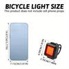 USB Rechargeable Bike Light Set, White Front & Red Rear LED Bicycle Lights, Portable Safety Flashlight for Cycling