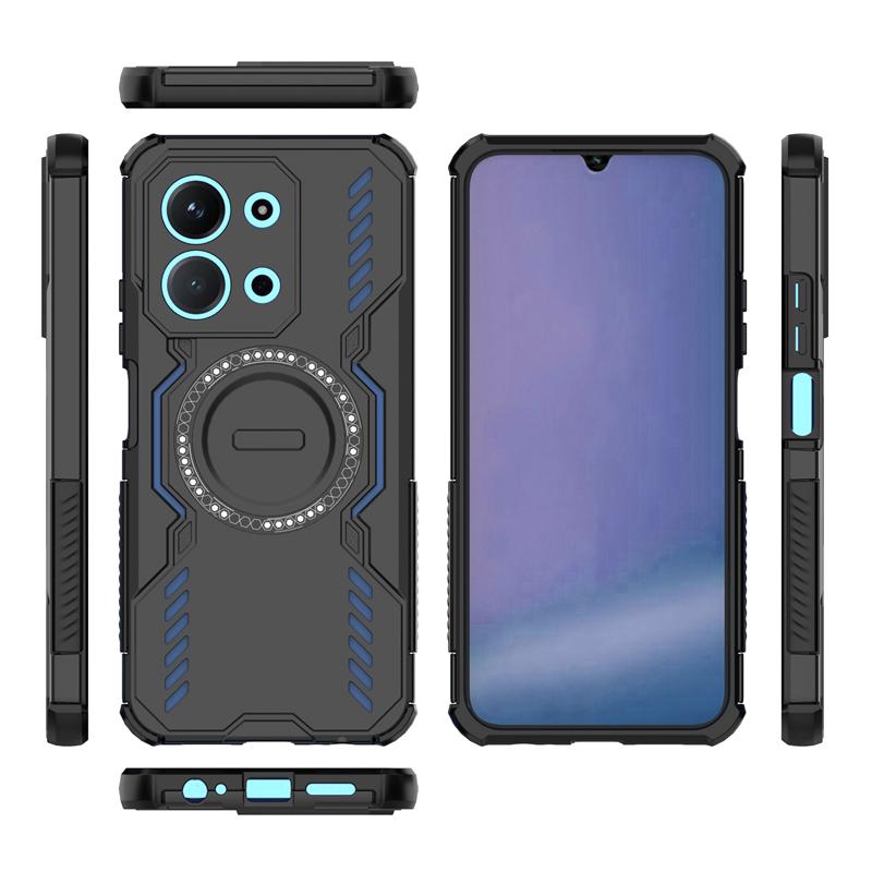 Armor Case For Xiaomi Redmi 15C Magnetic Adsorption Wireless Charge Back Cover For Redmi 15C Case For Redmi 15C Case 6.9 Inch