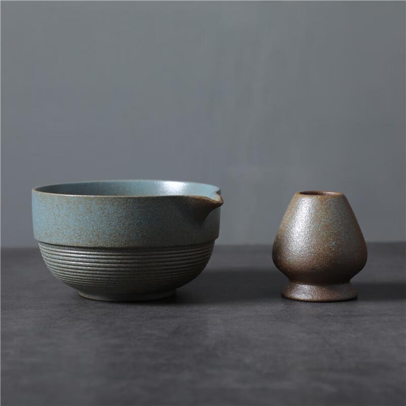 Japanese Ceramic Matcha Bowl with Spout