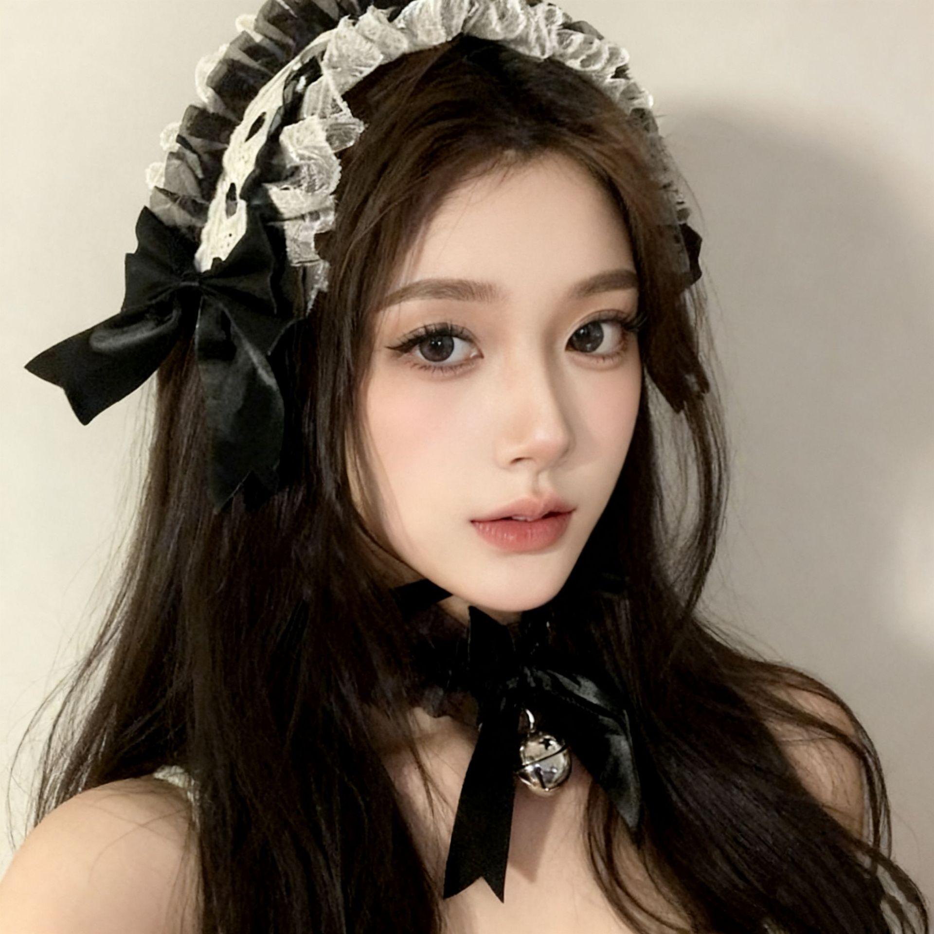 

Лоліта Біла Мереживна Пов язка на Голову з Бантом - Французький Ретро Солодкий Придворний Стиль Аксесуар для Волосся