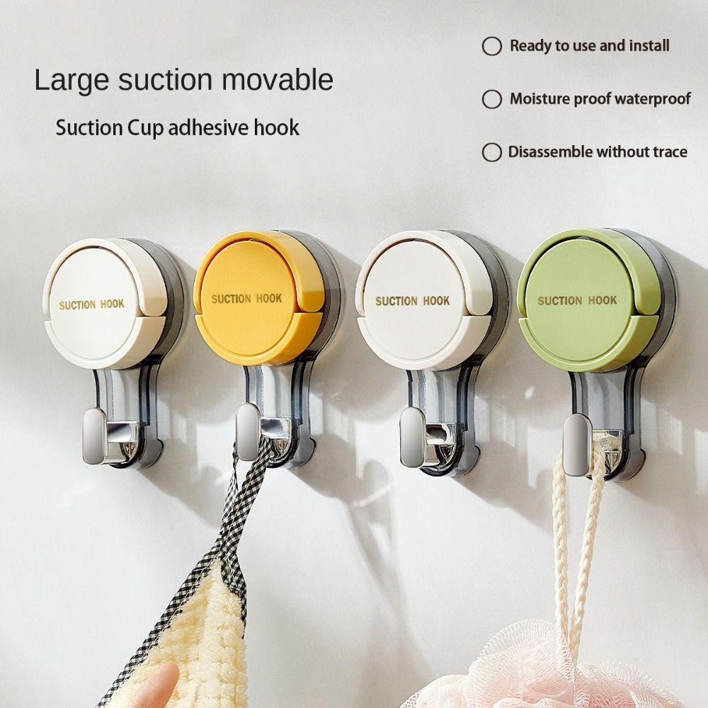 Reusable Storage Rack Punch Free Hanger Hook High Quality Suction Cup Hook  Kitchen