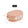 Cartoon Plastic Bento Box for Kids - Microwave Safe BPA-Free Lunch Container for School Food Storage