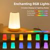 Rechargeable Bedside Lamp RGB Bedroom Touch Portable Desk LED Table Light RGB Table LED Night Lamp for Kids Gifts