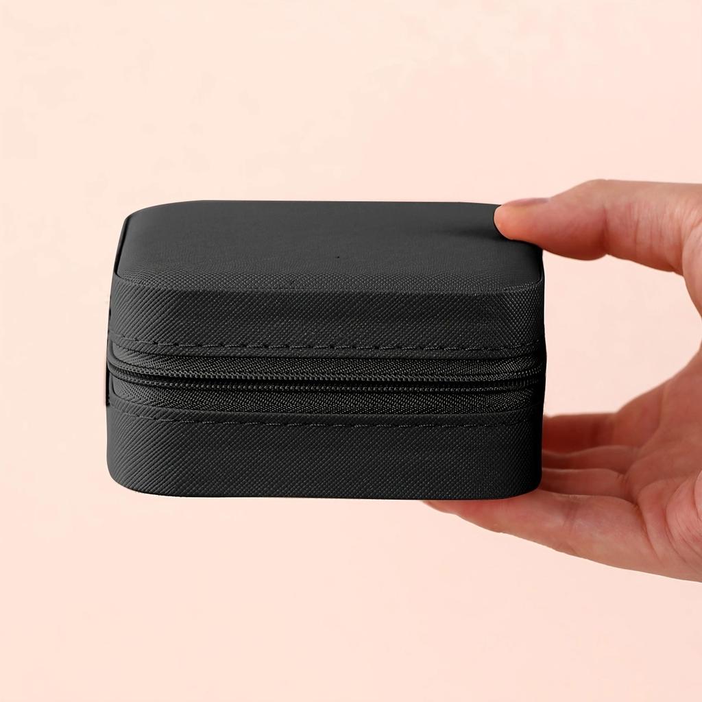 1 Stück, Tragbare Schmuckaufbewahrungsbox, Mini-Schmuckbox für Zuhause und Reisen, Ring, Ohrring, Halskette, Schmuckaufbewahrungsbox