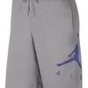 Air Jordan Print Logo Drawstring Mid-Rise Loose Straight Shorts Men Bottoms Gray AJ0808-027