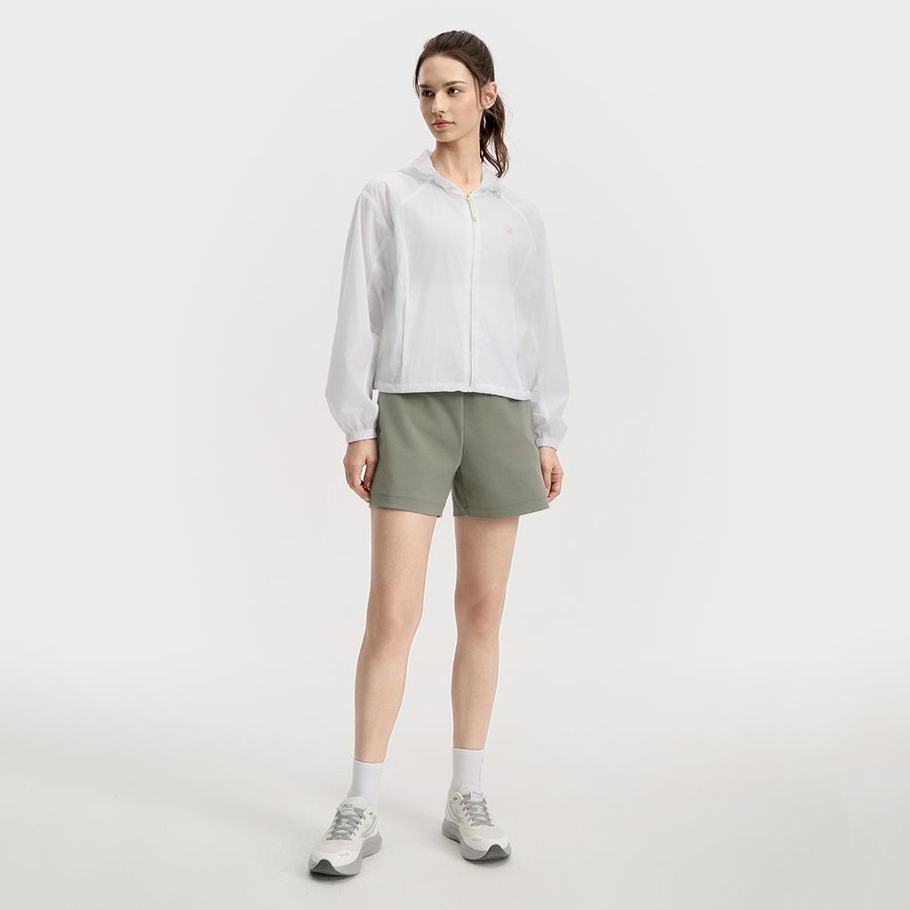 FILA Fitness Fashion Versatile Loose Hooded Jacket Women jackets A11W531702F-WT