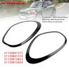 Artudatech 2pcs Gloss Black Headlights Ornamental Ring For Mini Cooper Countryman R60 Car Accessories