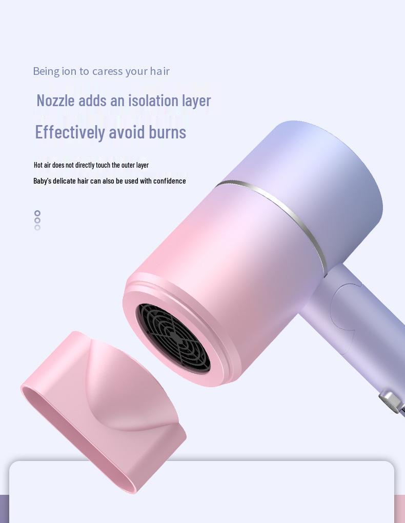 High-Power Foldable Travel Hair Dryer for Quick Drying