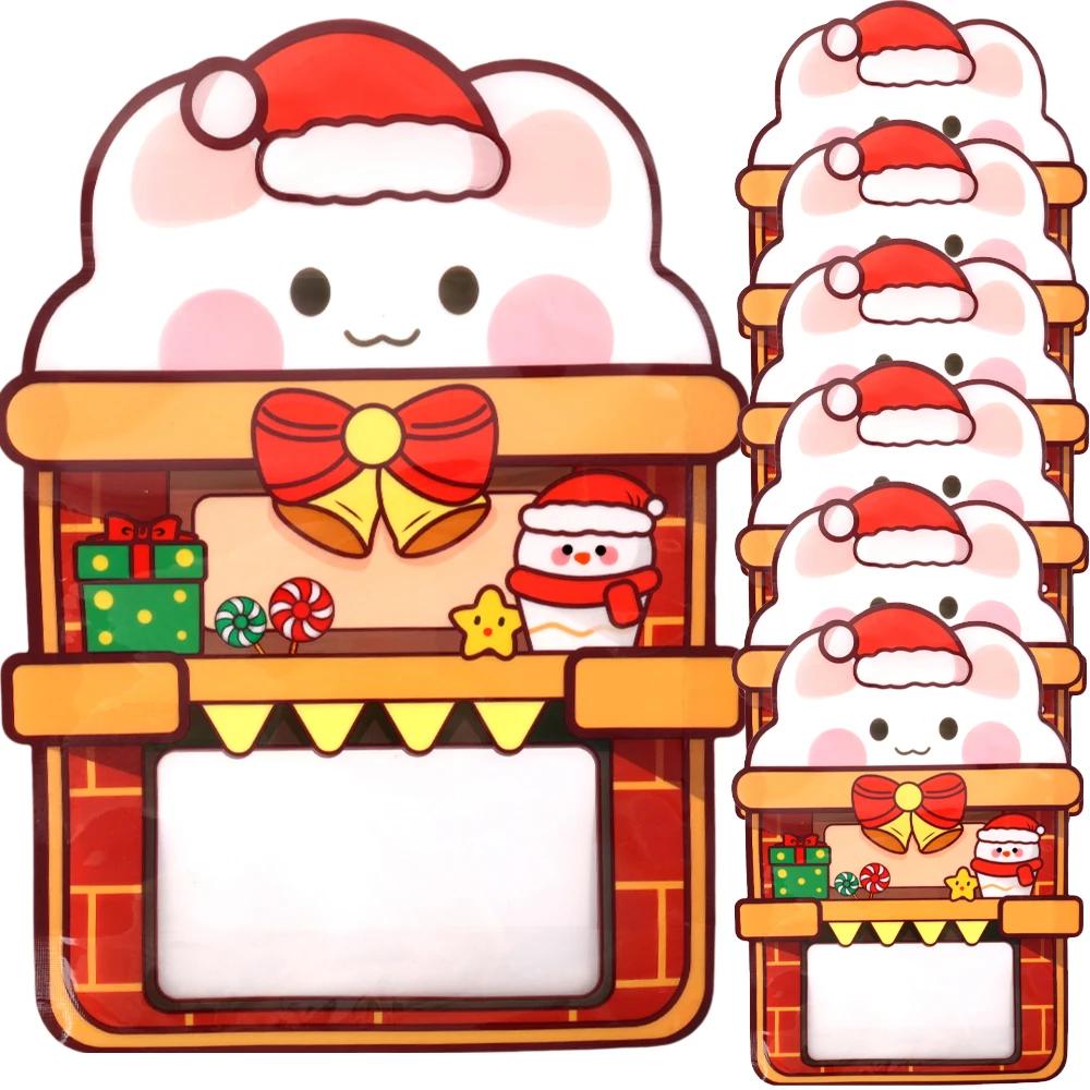 

Christmas Candy Bag Chocolate Cookie Nougat Biscuit Packing Gift Christmas Hat Rabbit Bear Handbag Party Wedding Zipper Bags 1pc&20x27cm