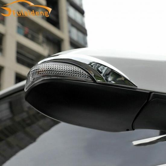 For Toyota Corolla 2014-2018 Chrome Rearview Side Door Mirror Strips Cover Trim