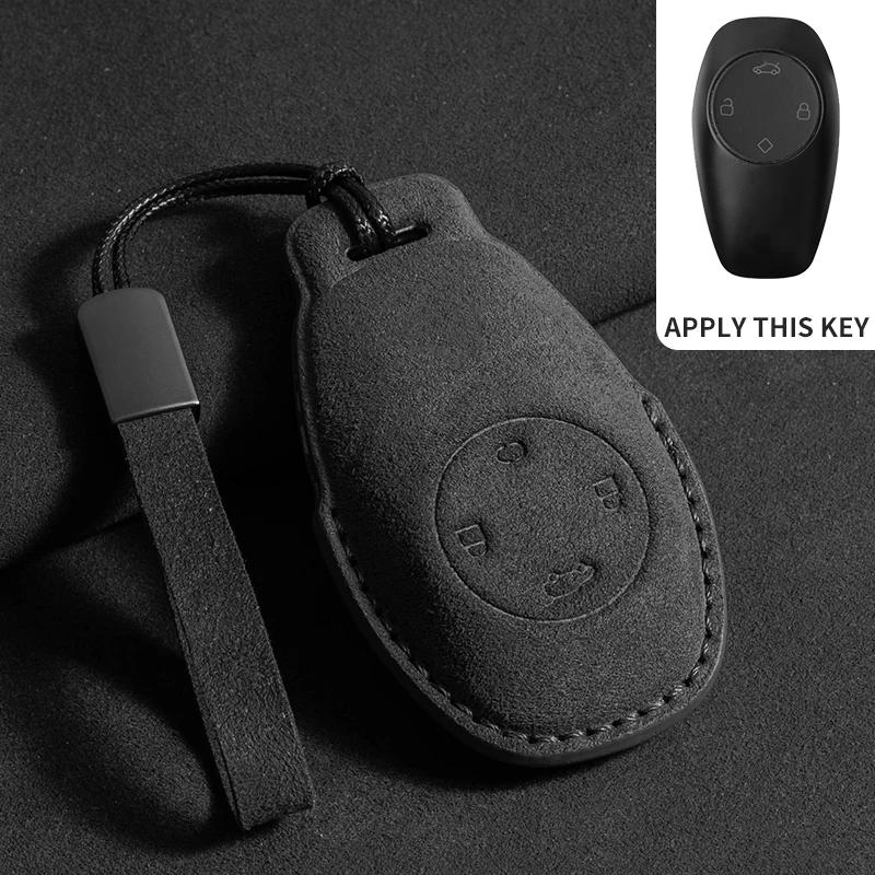 

Car Smart Remote Key Case Cover For Leapmotor T03 S01 C11 C10 C16 B10 B01 Lafa 5 Auto Key Shell Fob Protector Suede Keychain
